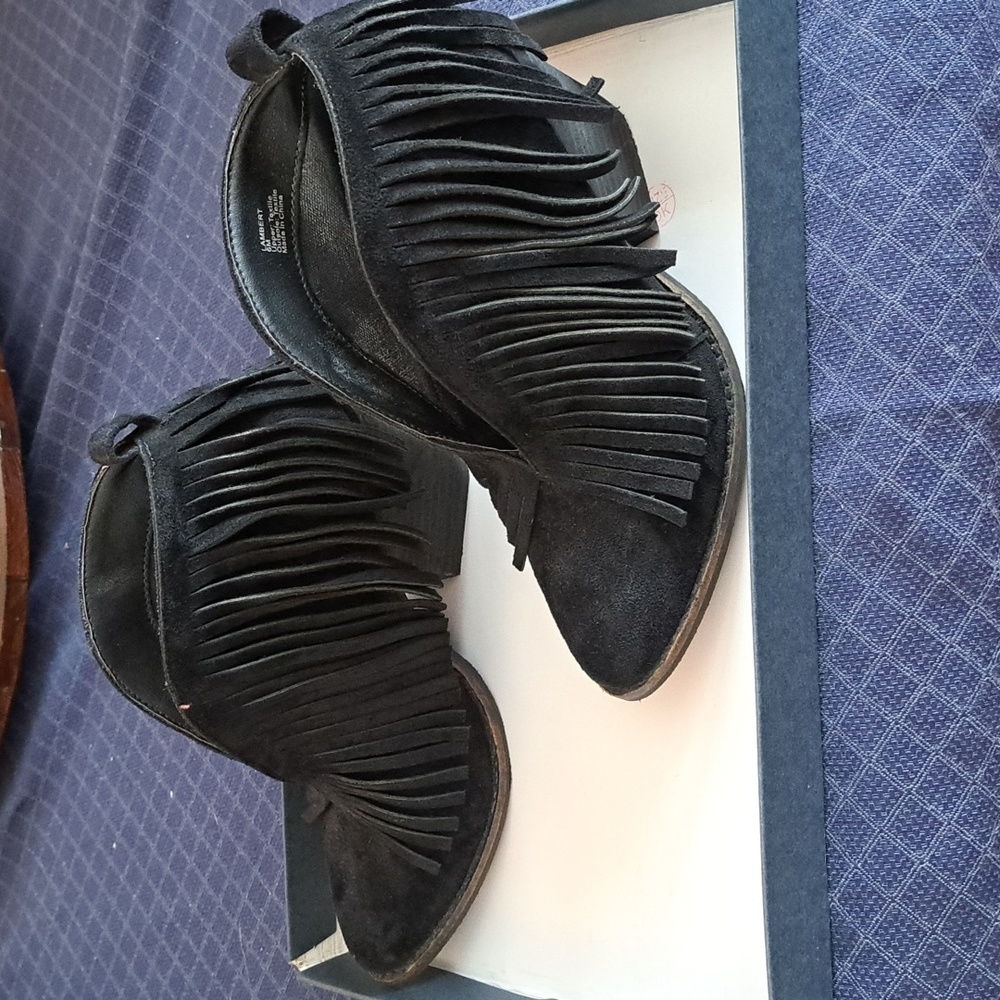 Fringe booties